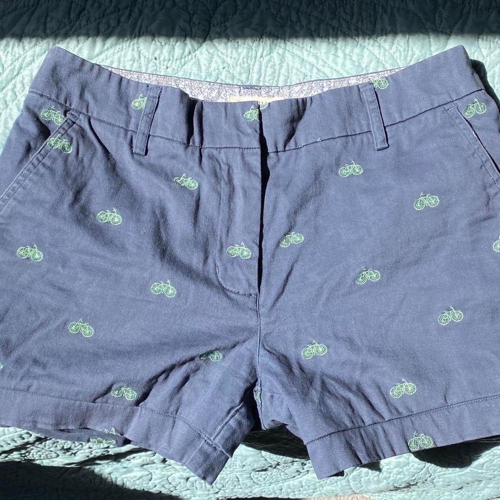 Cambridge Dry Goods bicycle embroidered shorts!